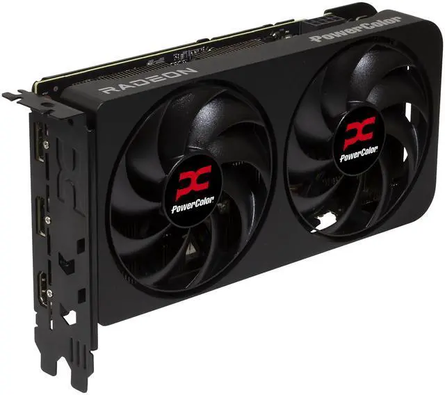 Alt view image 6 of 6 - PowerColor Reaper Radeon RX 9060 XT 8GB GDDR6 PCI Express 5.0 x16 ATX Graphics Card Reaper AMD Radeon RX 9060XT 8GB GDDR6