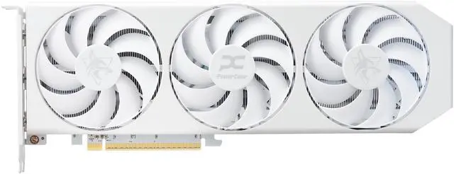 Alt view image 2 of 9 - PowerColor Hellhound Spectral White Radeon RX 9060 XT 16GB GDDR6 PCI Express 5.0 x16 ATX Video Card RX9060XT 16G-L/OC/WHITE