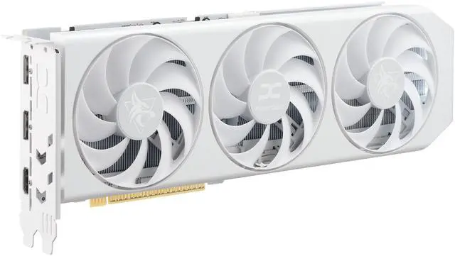 Alt view image 3 of 9 - PowerColor Hellhound Spectral White Radeon RX 9060 XT 16GB GDDR6 PCI Express 5.0 x16 ATX Video Card RX9060XT 16G-L/OC/WHITE