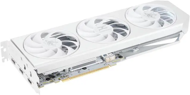 Alt view image 4 of 9 - PowerColor Hellhound Spectral White Radeon RX 9060 XT 16GB GDDR6 PCI Express 5.0 x16 ATX Video Card RX9060XT 16G-L/OC/WHITE