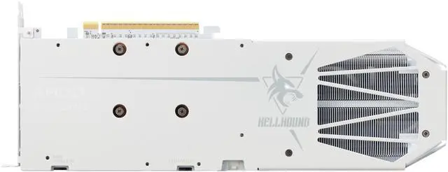 Alt view image 5 of 9 - PowerColor Hellhound Spectral White Radeon RX 9060 XT 16GB GDDR6 PCI Express 5.0 x16 ATX Video Card RX9060XT 16G-L/OC/WHITE