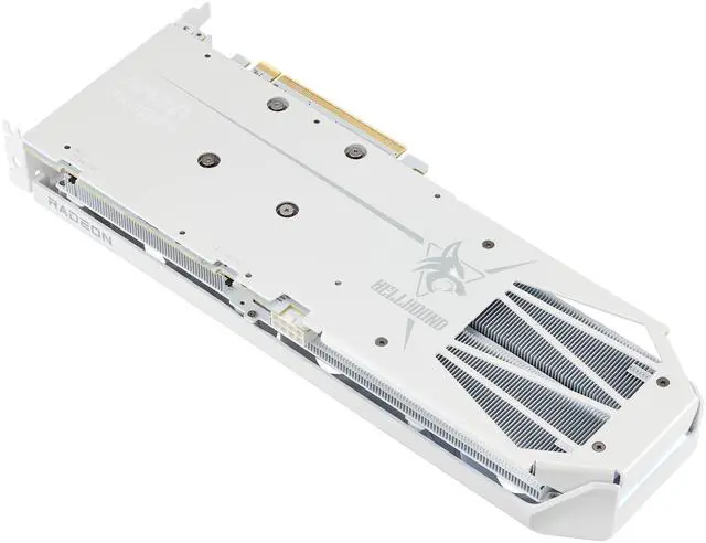 Alt view image 7 of 9 - PowerColor Hellhound Spectral White Radeon RX 9060 XT 16GB GDDR6 PCI Express 5.0 x16 ATX Video Card RX9060XT 16G-L/OC/WHITE