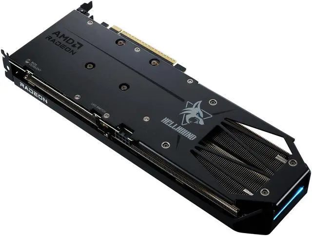 Alt view image 4 of 7 - PowerColor Hellhound Radeon RX 9060 XT 16GB GDDR6 PCI Express 5.0 x16 ATX Video Card RX9060XT 16G-L/OC