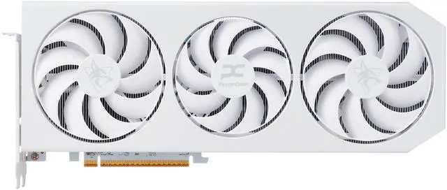Main image of PowerColor Hellhound Radeon RX 9070 XT 16GB GDDR6 PCI Express 5.0 x16 Graphics CARD Hellhound Spectral White AMD Radeon RX 9070 XT 16GB GDDR6