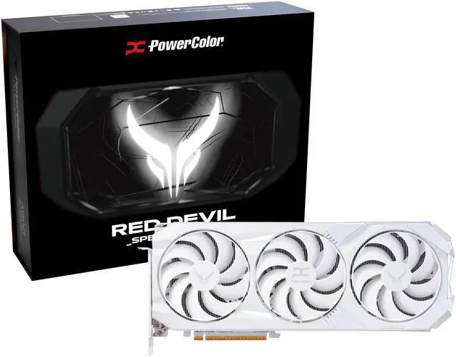 Alt view image 9 of 10 - PowerColor RED DEVIL Radeon RX 9070 XT 16GB GDDR6 PCI Express 5.0 x16 Graphics Card RX9070XT 16G-E/OC/WHITE