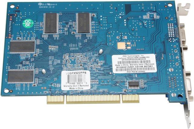 Alt view image 3 of 5 - PNY GeForce FX 5200 256MB DDR PCI Graphics Card VCGFX522PPB