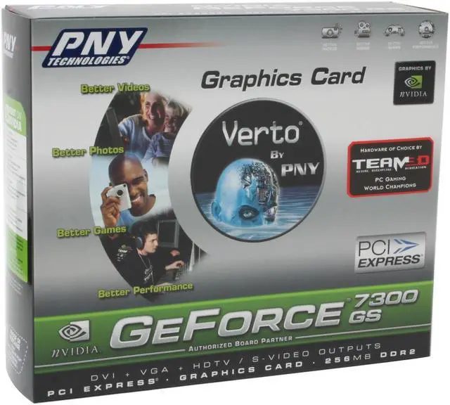 Alt view image 5 of 5 - PNY GeForce 7300GS 256MB GDDR2 PCI Express x16 Graphics Card VCG7300SXPB