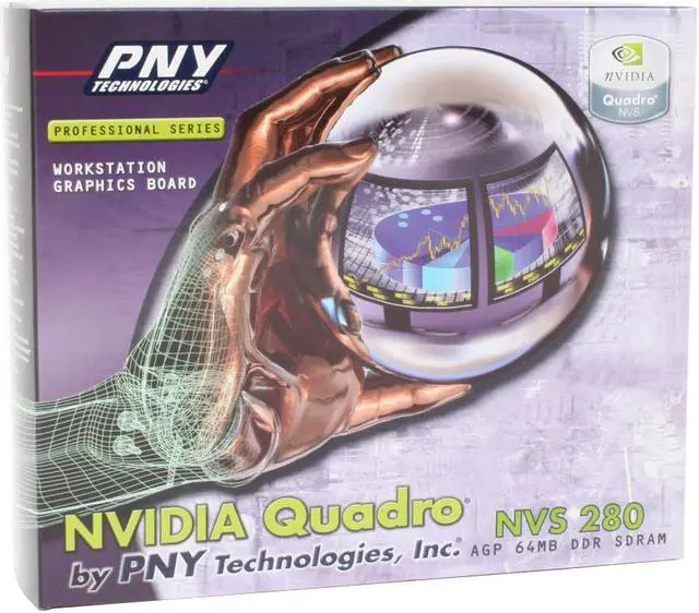 Alt view image 4 of 4 - PNY Quadro NVS 280 VCQ4280NVS-PB 64MB DDR AGP 4X/8X Graphics Card