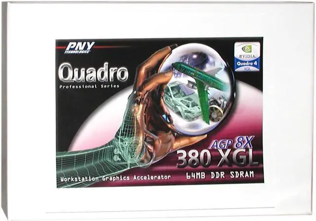 Alt view image 4 of 4 - PNY Quadro4 380XGL VCQ4380XGL-PB 64MB DDR AGP 4X/8X Graphics Card