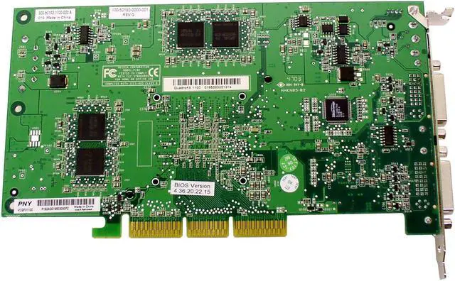 Alt view image 4 of 6 - PNY Quadro FX 1100 VCQFX1100-PB 128MB 128-bit DDR AGP 4X/8X Graphics Card