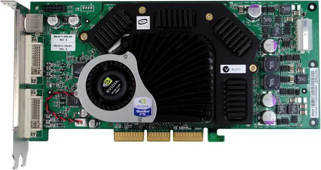 Alt view image 2 of 5 - PNY Quadro FX 3000 VCQFX3000-PB 256MB 256-bit DDR AGP 4X/8X Graphics Card