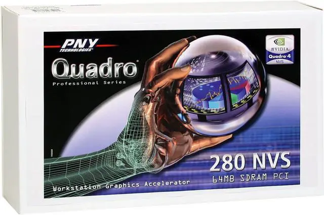 Alt view image 5 of 6 - PNY Quadro NVS 280 VCQ4280NVS-PCI-PB 64MB 32-bit DDR PCI Graphics Card