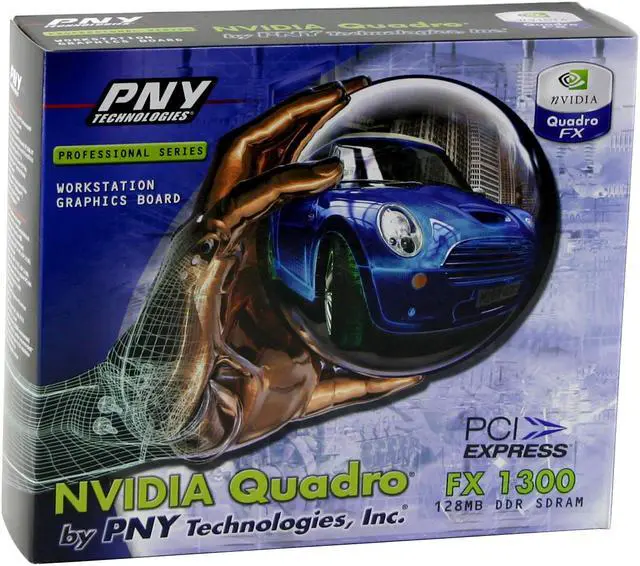 Alt view image 6 of 6 - PNY Quadro FX 1300 VCQFX1300-PCIE-PB 128MB 128-bit DDR PCI Express x16 Graphics Card