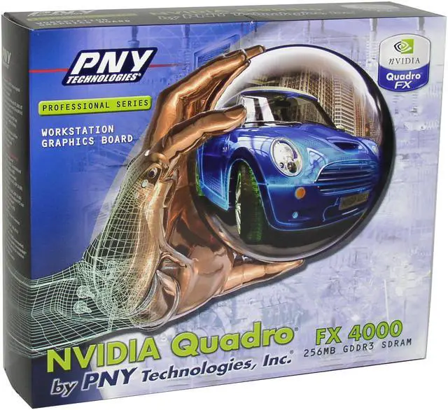 Alt view image 5 of 5 - PNY Quadro FX 4000 VCQFX4000-PB 256MB 256-bit GDDR3 AGP 4X/8X Graphics Card