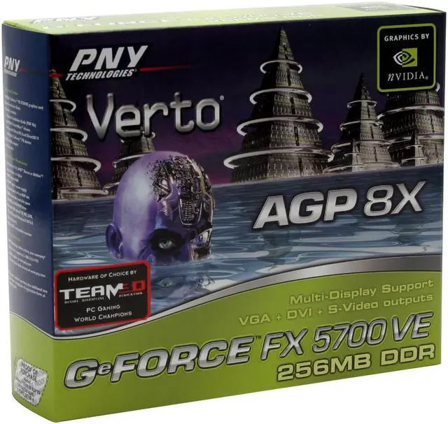 Alt view image 5 of 5 - PNY GeForce FX 5700VE 256MB DDR AGP 4X/8X Graphics Card VCFX5756VAPB
