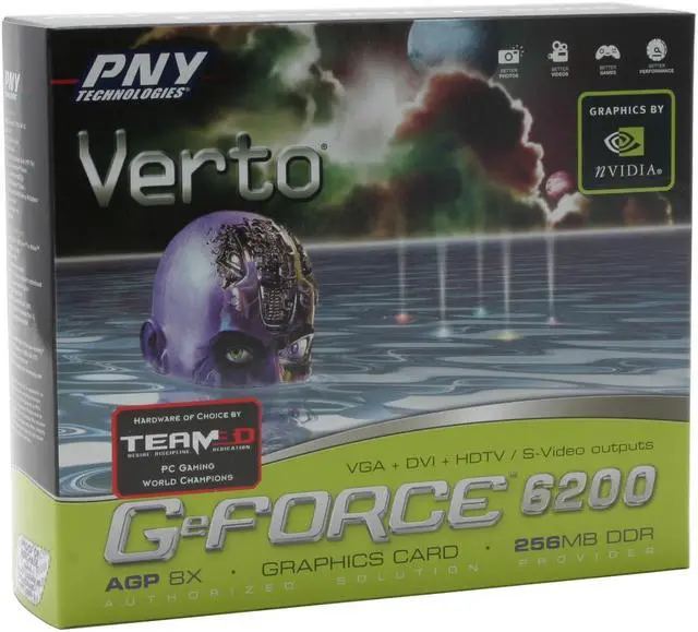 Alt view image 6 of 6 - PNY GeForce 6200 256MB GDDR2 AGP 4X/8X Graphics Card VCG62256APB