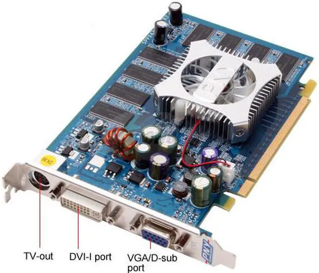 Alt view image 2 of 6 - PNY GeForce 6600 256MB DDR PCI Express x16 SLI Support Graphics Card VCG66256XPB