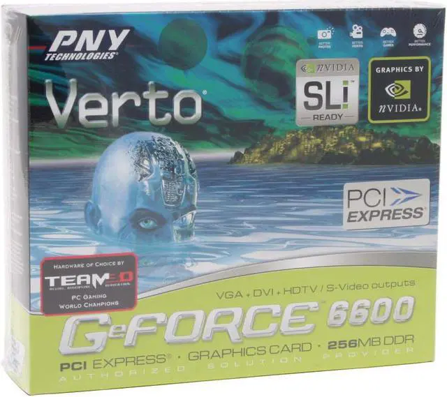 Alt view image 6 of 6 - PNY GeForce 6600 256MB DDR PCI Express x16 SLI Support Graphics Card VCG66256XPB