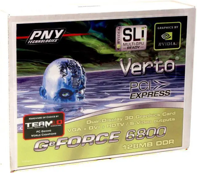 Alt view image 6 of 6 - PNY GeForce 6800 128MB DDR PCI Express x16 SLI Support Graphics Card VCG68128XWB - OEM