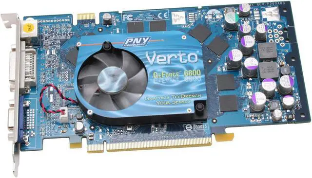Alt view image 3 of 6 - PNY GeForce 6800 128MB DDR PCI Express x16 SLI Support Graphics Card VCG68128XWB - OEM
