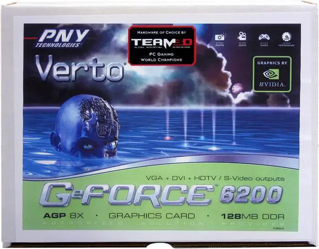 Alt view image 6 of 6 - PNY GeForce 6200 128MB DDR AGP 4X/8X Graphics Card VCG62128AWB