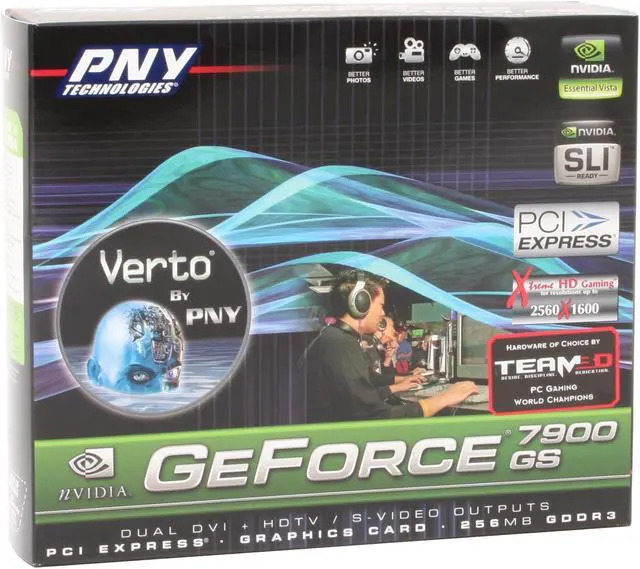 Alt view image 7 of 7 - PNY GeForce 7900GS 256MB GDDR3 PCI Express x16 SLI Support Graphics Card VCG7900SXPB