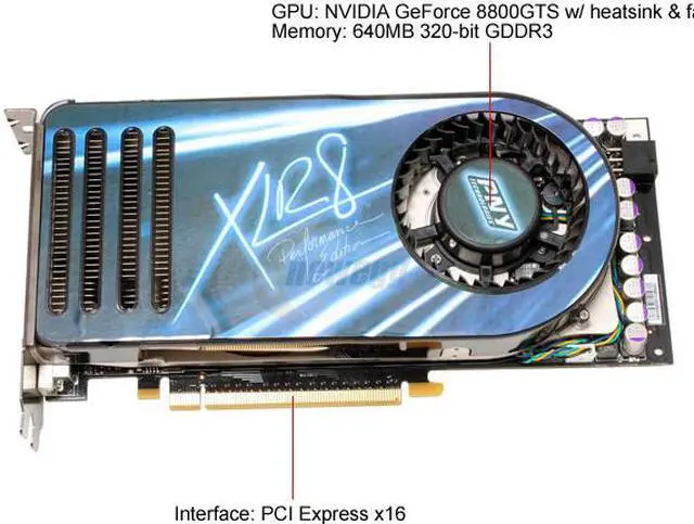 Alt view image 4 of 6 - PNY VCG88GTSXPB GeForce 8800GTS 640MB 320-bit GDDR3 PCI Express x16 HDCP Ready SLI Supported Video Card