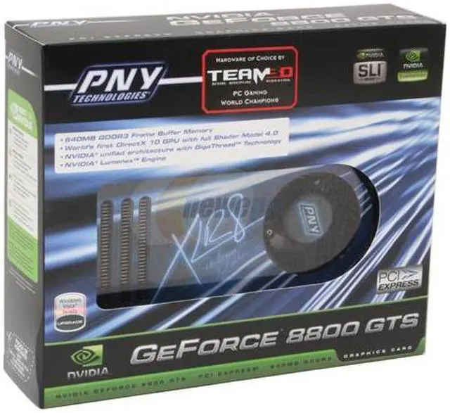 Alt view image 6 of 6 - PNY VCG88GTSXPB GeForce 8800GTS 640MB 320-bit GDDR3 PCI Express x16 HDCP Ready SLI Supported Video Card