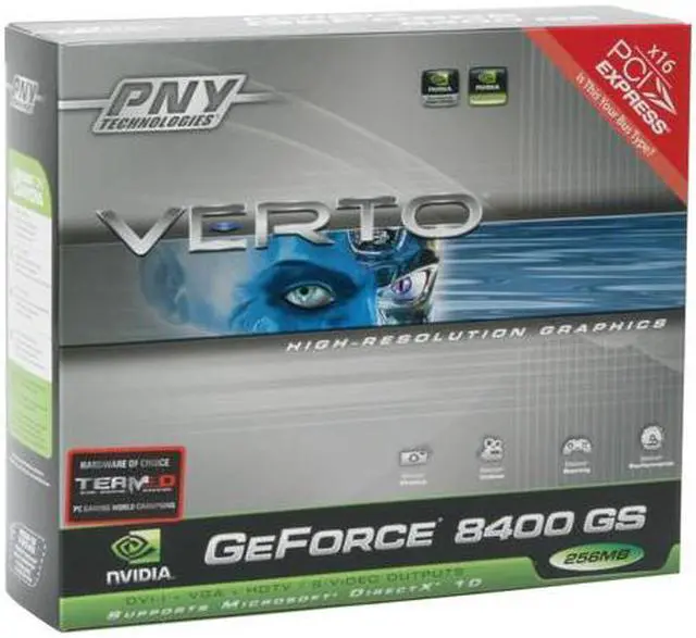 Alt view image 5 of 5 - PNY GeForce 8400 GS 256MB GDDR2 PCI Express x16 Low Profile Graphics Card VCG8400SXPB