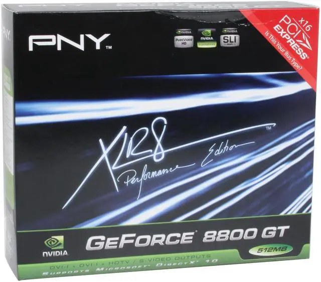 Alt view image 7 of 7 - PNY VCG88512GXPB GeForce 8800GT 512MB 256-bit GDDR3 PCI Express 2.0 x16 HDCP Ready SLI Supported Video Card