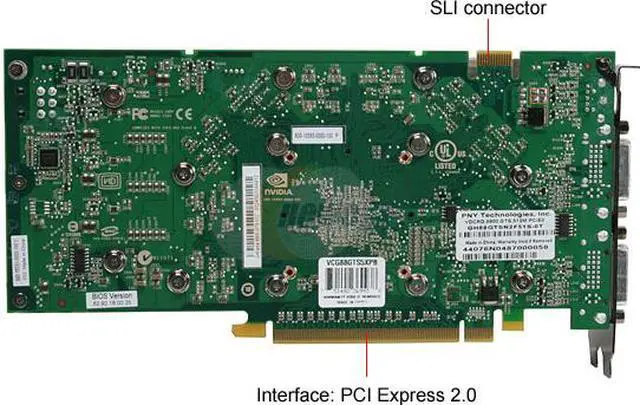 Alt view image 4 of 6 - PNY GeForce 8800GTS (G92) 512MB GDDR3 PCI Express 2.0 x16 SLI Support Graphics Card VCG88GTS5XPB