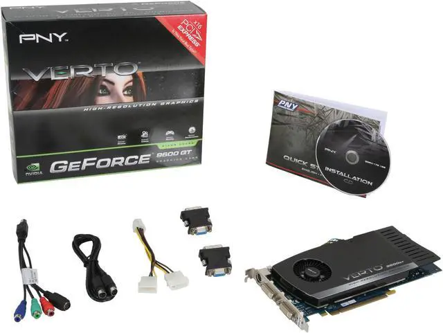 Alt view image 6 of 6 - PNY GeForce 9600 GT 512MB GDDR3 PCI Express 2.0 x16 SLI Support Graphics Card VCG96512GXPB