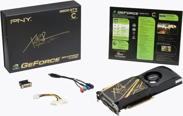 Alt view image 6 of 6 - PNY XLR8 VCG98GTXXPB-OC GeForce 9800 GTX Overclocked 512MB 256-bit GDDR3 PCI Express 2.0 x16 HDCP Ready SLI Supported Video Card