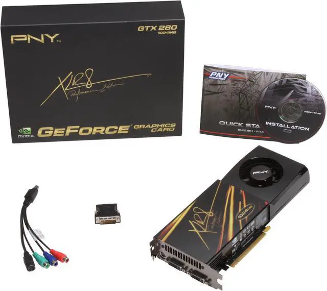 Alt view image 6 of 6 - PNY GeForce GTX 280 1GB GDDR3 PCI Express 2.0 x16 SLI Support Graphics Card VCGGTX280XPB