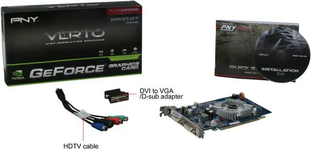 Alt view image 5 of 5 - PNY GeForce 9500 GT 512MB GDDR2 PCI Express 2.0 x16 SLI Support Graphics Card VCG95512GXEB