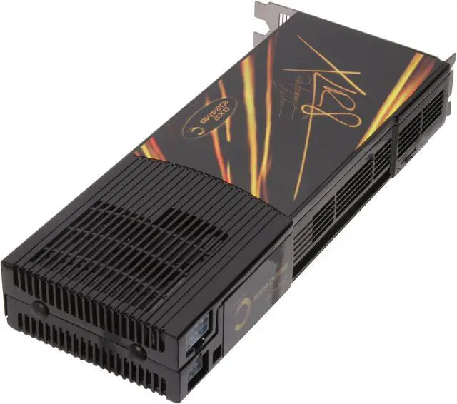 Alt view image 5 of 6 - PNY GeForce 9800 GX2 1GB GDDR3 PCI Express 2.0 x16 SLI Support Graphics Card VCG98GX2XPB-OC