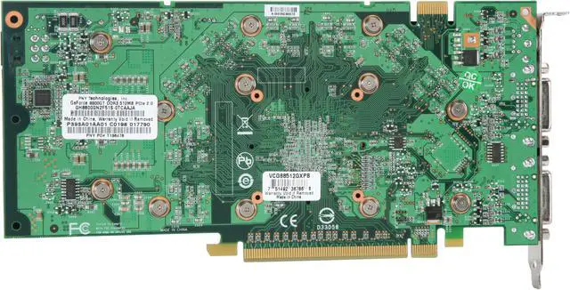 Alt view image 4 of 6 - PNY GeForce 8800 GT 512MB GDDR3 PCI Express 2.0 x16 SLI Support Graphics Card VCG88512GXEB-FLB
