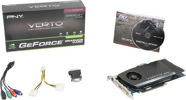 Alt view image 6 of 6 - PNY GeForce 9600 GT 512MB GDDR3 PCI Express 2.0 x16 SLI Support Graphics Card VCG96512GXEB