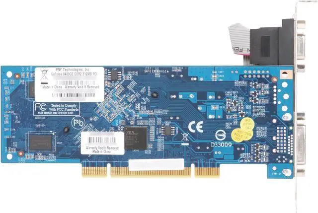 Alt view image 4 of 5 - PNY GeForce 8400 GS 512MB GDDR2 PCI Low Profile Ready Graphics Card VCG84512SPEB