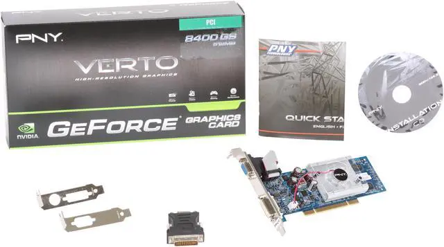 Alt view image 5 of 5 - PNY GeForce 8400 GS 512MB GDDR2 PCI Low Profile Ready Graphics Card VCG84512SPEB
