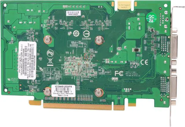 Alt view image 4 of 5 - PNY GeForce 9400 GT 512MB GDDR2 PCI Express 2.0 x16 Graphics Card VCG94512GXEB