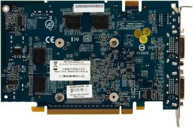 Alt view image 4 of 7 - PNY GeForce 8600 GT 512MB GDDR3 PCI Express x16 SLI Support Graphics Card VCG86512GXWB-OC