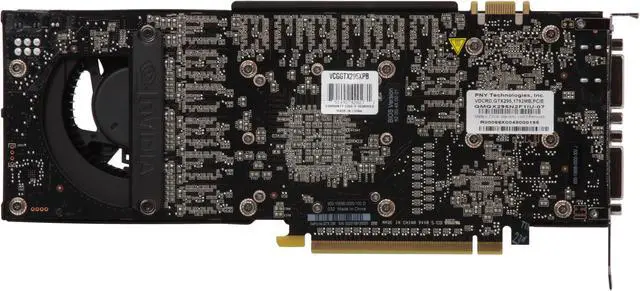 Alt view image 4 of 6 - PNY GeForce GTX 295 1792MB GDDR3 PCI Express 2.0 x16 SLI Support Graphics Card VCGGTX295XPB
