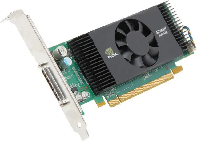 Alt view image 2 of 6 - PNY Quadro NVS 420 VCQ420NVS-X16-DVI-PB 512MB (256MB per GPU) 128-bit (64-bit per GPU) GDDR3 PCI Express x16 Low Profile Ready Graphics Card