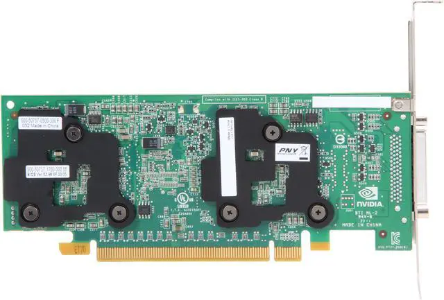 Alt view image 5 of 6 - PNY Quadro NVS 420 VCQ420NVS-X16-DVI-PB 512MB (256MB per GPU) 128-bit (64-bit per GPU) GDDR3 PCI Express x16 Low Profile Ready Graphics Card