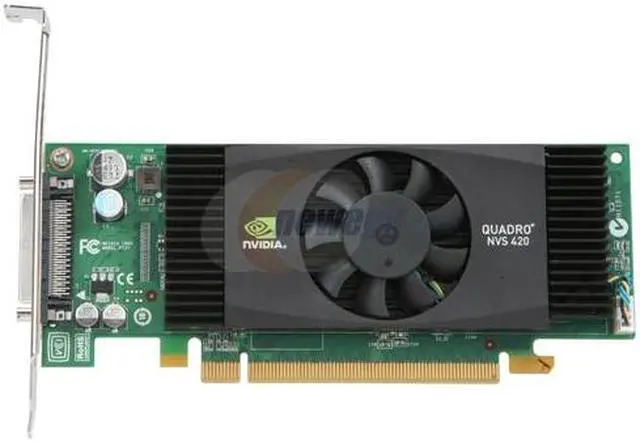 Alt view image 3 of 5 - PNY Quadro NVS 420 VCQ420NVS-X16-DP-PB 512MB (256MB per GPU) 128-bit (64-bit per GPU) GDDR3 PCI Express x16 Low Profile Graphics Card