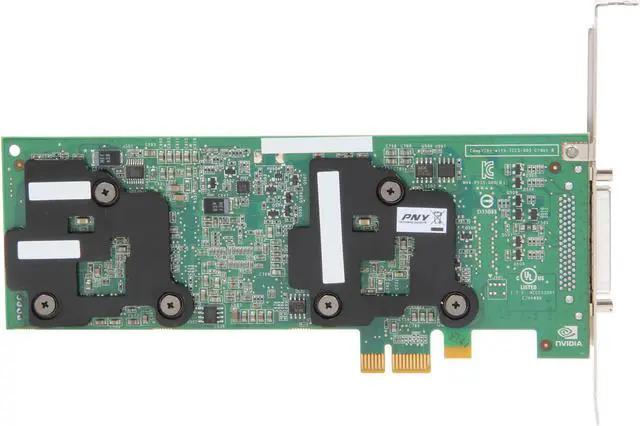 Alt view image 5 of 6 - PNY Quadro NVS 420 VCQ420NVS-X1-DVI-PB 512MB (256MB per GPU) 128-bit (64-bit per GPU) GDDR3 PCI Express x1 Low Profile Graphics Card