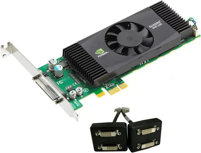 Main image of PNY Quadro NVS 420 VCQ420NVS-X1-DVI-PB 512MB (256MB per GPU) 128-bit (64-bit per GPU) GDDR3 PCI Express x1 Low Profile Graphics Card