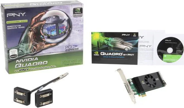 Alt view image 6 of 6 - PNY Quadro NVS 420 VCQ420NVS-X1-DVI-PB 512MB (256MB per GPU) 128-bit (64-bit per GPU) GDDR3 PCI Express x1 Low Profile Graphics Card