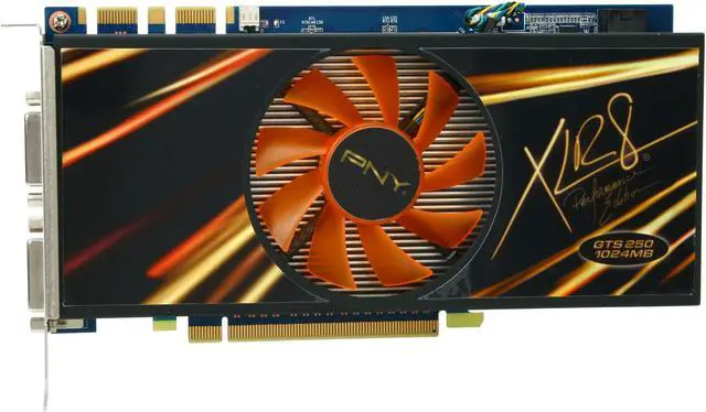 Alt view image 3 of 6 - PNY GeForce GTS 250 1GB GDDR3 PCI Express 2.0 x16 SLI Support Graphics Card VCGGTS2501XPB